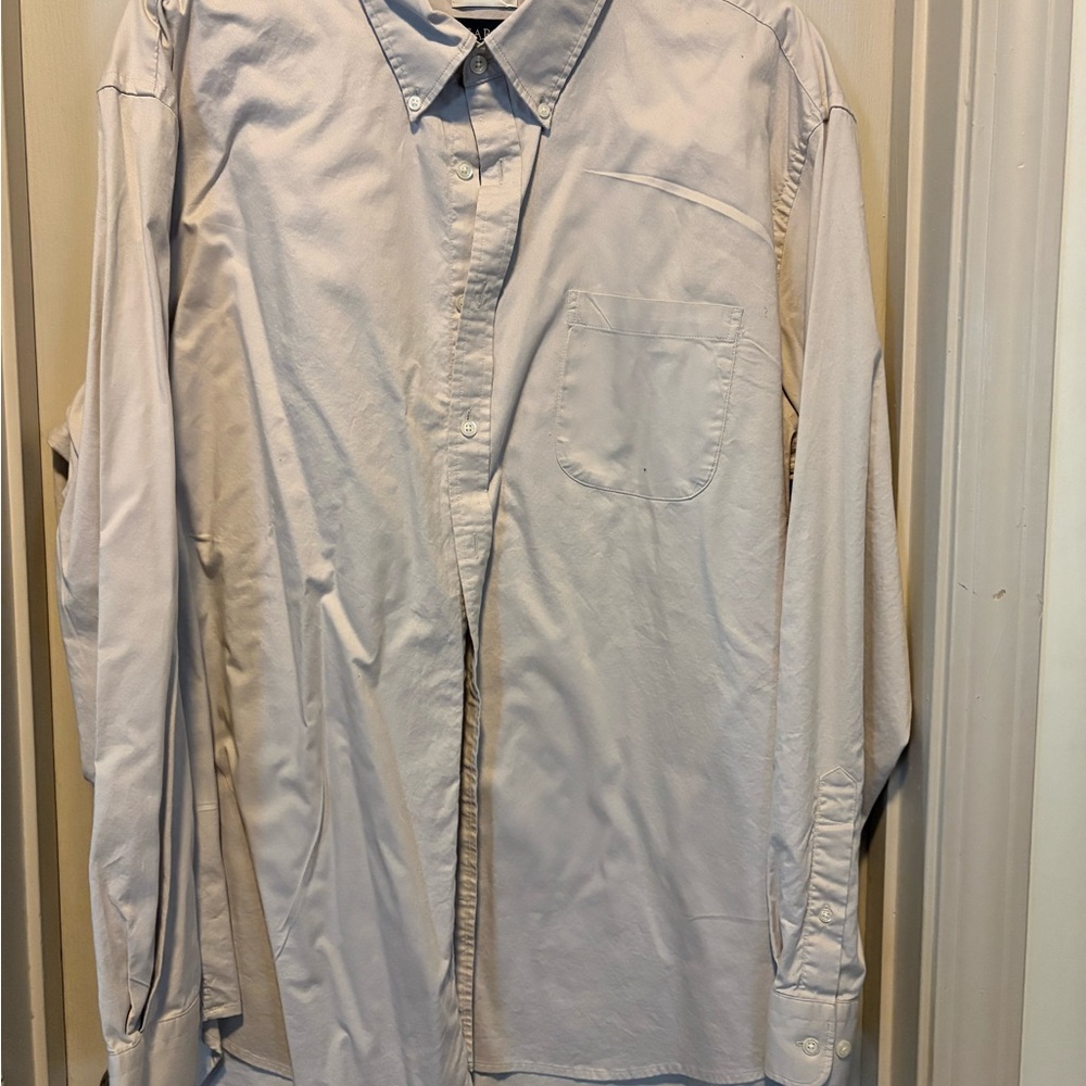 Jos. A. Bank Light Gray Men's Button Down Shirt